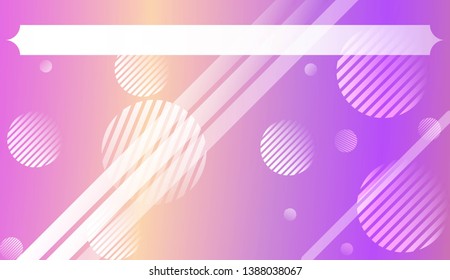 Dynamic shape background With Gradient Shape, Line, Circle, Space for Text. For Futuristic Ad, Booklets. Vector Illustration with Color Gradient