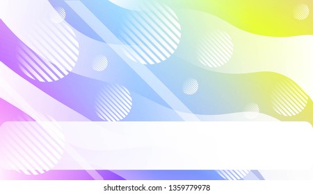 Dynamic shape background With Wave Gradient Shape, Line, Circle, Space for Text. For Futuristic Ad, Booklets. Vector Illustration.