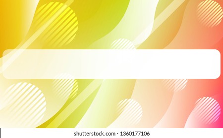 Dynamic shape background With Wave Gradient Shape, Line, Circle, Space for Text. For Futuristic Ad, Booklets. Vector Illustration.