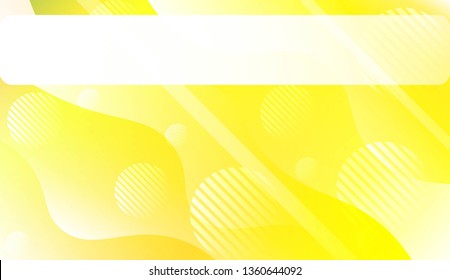 Dynamic shape background With Wave Gradient Shape, Line, Circle, Space for Text. For Futuristic Ad, Booklets. Vector Illustration.