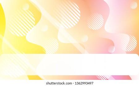 Dynamic shape background With Wave Gradient Shape, Line, Circle, Space for Text. For Futuristic Ad, Booklets. Vector Illustration.