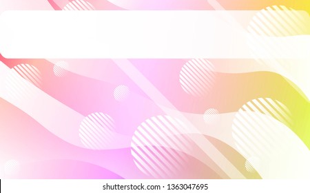 Dynamic shape background With Wave Gradient Shape, Line, Circle, Space for Text. For Futuristic Ad, Booklets. Vector Illustration.