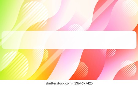 Dynamic shape background With Wave Gradient Shape, Line, Circle, Space for Text. For Futuristic Ad, Booklets. Vector Illustration.