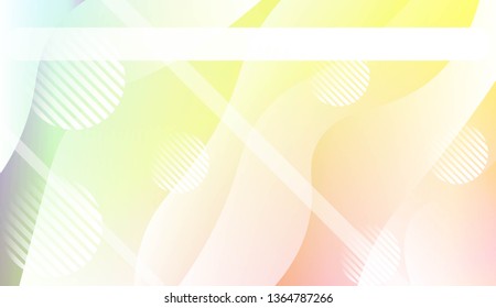 Dynamic shape background With Wave Gradient Shape, Line, Circle, Space for Text. For Futuristic Ad, Booklets. Vector Illustration.