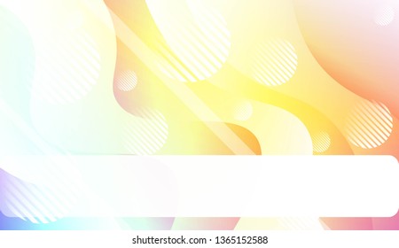 Dynamic shape background With Wave Gradient Shape, Line, Circle, Space for Text. For Futuristic Ad, Booklets. Vector Illustration.