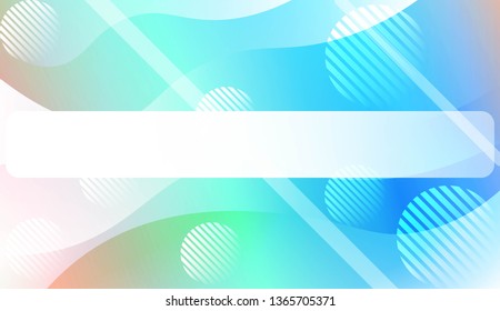 Dynamic shape background With Wave Gradient Shape, Line, Circle, Space for Text. For Futuristic Ad, Booklets. Vector Illustration.