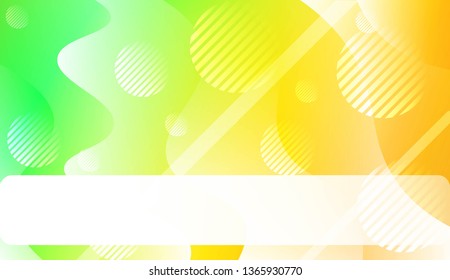 Dynamic shape background With Wave Gradient Shape, Line, Circle, Space for Text. For Futuristic Ad, Booklets. Vector Illustration.