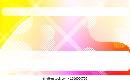 Dynamic shape background With Wave Gradient Shape, Line, Circle, Space for Text. For Futuristic Ad, Booklets. Vector Illustration.