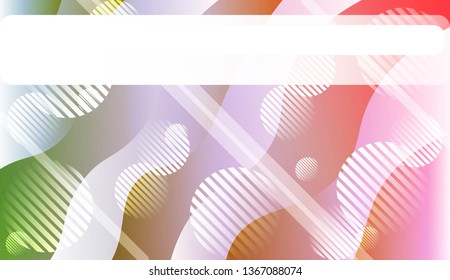 Dynamic shape background With Wave Gradient Shape, Line, Circle, Space for Text. For Futuristic Ad, Booklets. Vector Illustration.