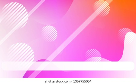 Dynamic shape background With Wave Gradient Shape, Line, Circle, Space for Text. For Futuristic Ad, Booklets. Vector Illustration.