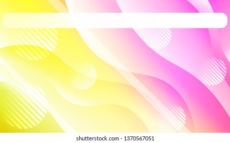 Dynamic shape background With Wave Gradient Shape, Line, Circle, Space for Text. For Futuristic Ad, Booklets. Vector Illustration.