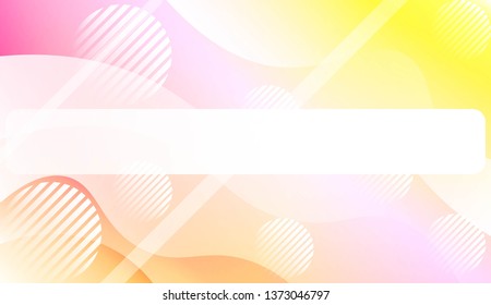 Dynamic shape background With Wave Gradient Shape, Line, Circle, Space for Text. For Futuristic Ad, Booklets. Vector Illustration.