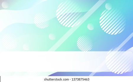 Dynamic shape background With Wave Gradient Shape, Line, Circle, Space for Text. For Futuristic Ad, Booklets. Vector Illustration.