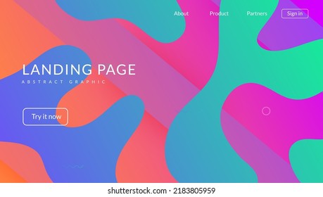 Dynamic Shape. Commercial Backdrop. Purple Memphis Background. Bright Page. Flat Liquid Layout. Art Landing Page. Gradient Design. Geometric Element. Magenta Dynamic Shape