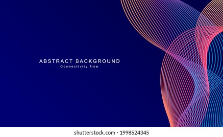 Dynamic shape composition. Minimal geometric background. Vector template design. Abstract Modern Line. Curvy geometric lines wave pattern texture on colorful. Vector graphic illustration template. 