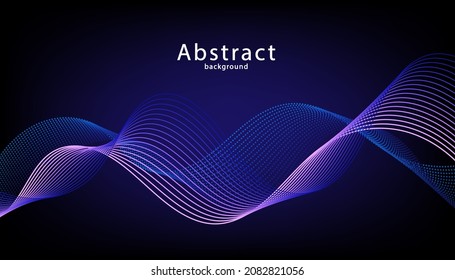 Dynamic Shape Composition. Minimal Geometric Background. Vector Template Design. Abstract Modern Line. Curvy Geometric Lines Wave Pattern Texture On Colorful. Vector Graphic Illustration Template. 