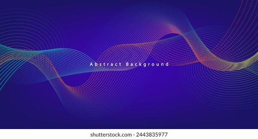 Dynamic shape composition. Minimal geometric background. Vector template design. Abstract Modern Line. Curvy geometric lines wave pattern texture on colorful. Vector graphic illustration template.