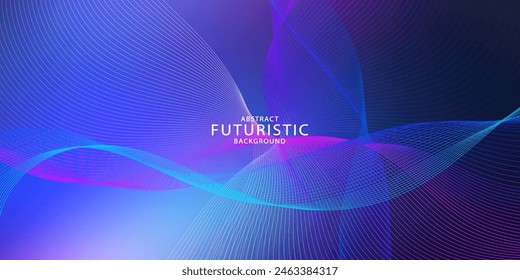 Dynamic shape composition. Minimal geometric background. Vector template design. Abstract Modern Line. Curvy geometric lines wave pattern texture on colorful. Vector graphic illustration template. 
