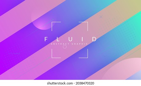 Dynamic Shape. Tech Landing Page. 3d Gradient Cover. Fluid Concept. Blue Mobile Layout. Multicolor Template. Minimal Background. Graphic Paper. Lilac Dynamic Shape