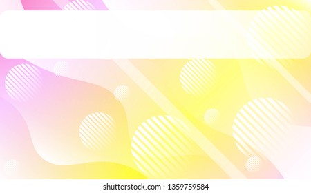 Dynamic shapes composition with Abstract Shiny Waves, Lines, Circle, Space for Text. For Template Cell Phone Backgrounds, Landing Page. Vector Illustration.