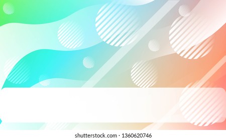 Dynamic shapes composition with Abstract Shiny Waves, Lines, Circle, Space for Text. For Template Cell Phone Backgrounds, Landing Page. Vector Illustration.