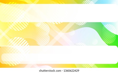 Dynamic shapes composition with Abstract Shiny Waves, Lines, Circle, Space for Text. For Template Cell Phone Backgrounds, Landing Page. Vector Illustration.