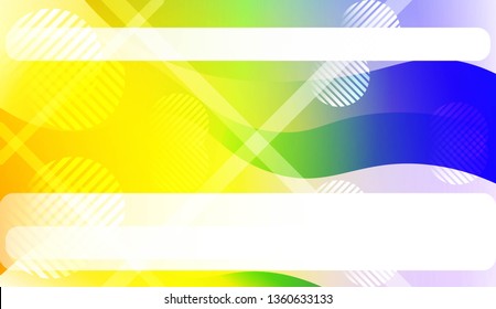 Dynamic shapes composition with Abstract Shiny Waves, Lines, Circle, Space for Text. For Template Cell Phone Backgrounds, Landing Page. Vector Illustration.