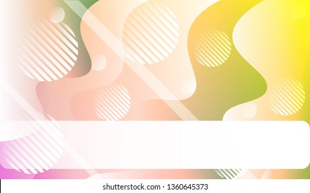 Dynamic shapes composition with Abstract Shiny Waves, Lines, Circle, Space for Text. For Template Cell Phone Backgrounds, Landing Page. Vector Illustration.