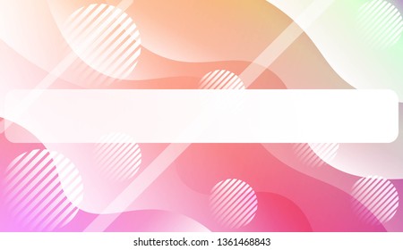 Dynamic shapes composition with Abstract Shiny Waves, Lines, Circle, Space for Text. For Template Cell Phone Backgrounds, Landing Page. Vector Illustration.