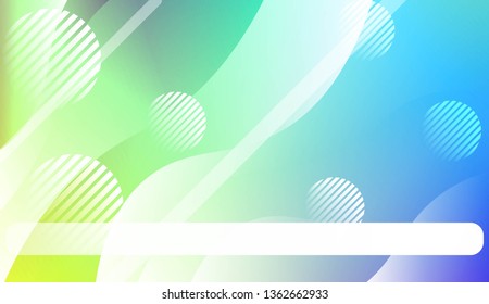 Dynamic shapes composition with Abstract Shiny Waves, Lines, Circle, Space for Text. For Template Cell Phone Backgrounds, Landing Page. Vector Illustration.