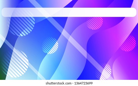 Dynamic shapes composition with Abstract Shiny Waves, Lines, Circle, Space for Text. For Template Cell Phone Backgrounds, Landing Page. Vector Illustration.