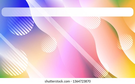 Dynamic shapes composition with Abstract Shiny Waves, Lines, Circle, Space for Text. For Template Cell Phone Backgrounds, Landing Page. Vector Illustration.