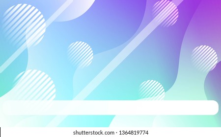 Dynamic shapes composition with Abstract Shiny Waves, Lines, Circle, Space for Text. For Template Cell Phone Backgrounds, Landing Page. Vector Illustration.