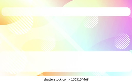 Dynamic shapes composition with Abstract Shiny Waves, Lines, Circle, Space for Text. For Template Cell Phone Backgrounds, Landing Page. Vector Illustration.