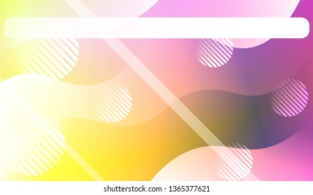Dynamic shapes composition with Abstract Shiny Waves, Lines, Circle, Space for Text. For Template Cell Phone Backgrounds, Landing Page. Vector Illustration.