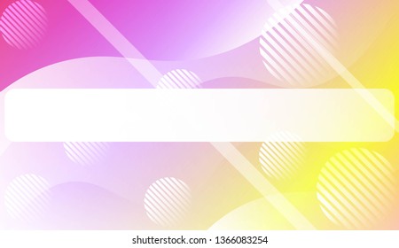 Dynamic shapes composition with Abstract Shiny Waves, Lines, Circle, Space for Text. For Template Cell Phone Backgrounds, Landing Page. Vector Illustration.