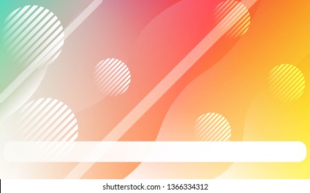 Dynamic shapes composition with Abstract Shiny Waves, Lines, Circle, Space for Text. For Template Cell Phone Backgrounds, Landing Page. Vector Illustration.