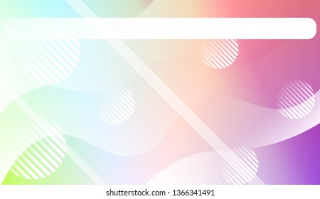 Dynamic shapes composition with Abstract Shiny Waves, Lines, Circle, Space for Text. For Template Cell Phone Backgrounds, Landing Page. Vector Illustration.