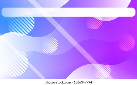 Dynamic shapes composition with Abstract Shiny Waves, Lines, Circle, Space for Text. For Template Cell Phone Backgrounds, Landing Page. Vector Illustration.