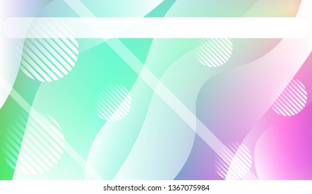 Dynamic shapes composition with Abstract Shiny Waves, Lines, Circle, Space for Text. For Template Cell Phone Backgrounds, Landing Page. Vector Illustration.