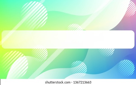 Dynamic shapes composition with Abstract Shiny Waves, Lines, Circle, Space for Text. For Template Cell Phone Backgrounds, Landing Page. Vector Illustration.