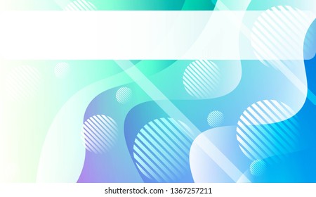 Dynamic shapes composition with Abstract Shiny Waves, Lines, Circle, Space for Text. For Template Cell Phone Backgrounds, Landing Page. Vector Illustration.
