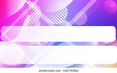 Dynamic shapes composition with Abstract Shiny Waves, Lines, Circle, Space for Text. For Template Cell Phone Backgrounds, Landing Page. Vector Illustration.