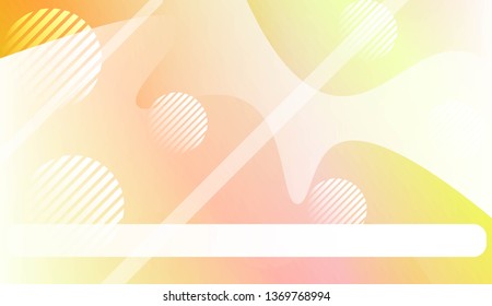 Dynamic shapes composition with Abstract Shiny Waves, Lines, Circle, Space for Text. For Template Cell Phone Backgrounds, Landing Page. Vector Illustration.