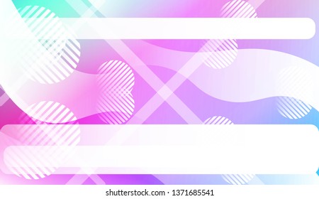 Dynamic shapes composition with Abstract Shiny Waves, Lines, Circle, Space for Text. For Template Cell Phone Backgrounds, Landing Page. Vector Illustration.
