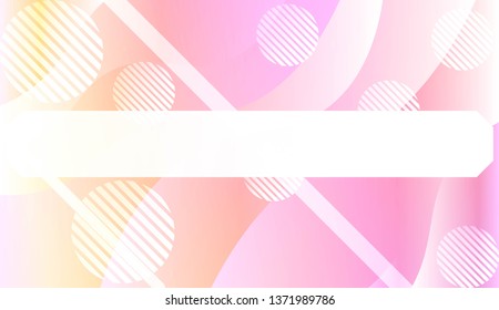 Dynamic shapes composition with Abstract Shiny Waves, Lines, Circle, Space for Text. For Template Cell Phone Backgrounds. Vector Illustration with Color Gradient