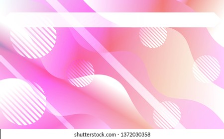 Dynamic shapes composition with Abstract Shiny Waves, Lines, Circle, Space for Text. For Template Cell Phone Backgrounds. Vector Illustration with Color Gradient