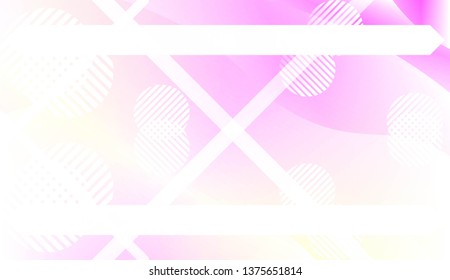 Dynamic shapes composition with Abstract Shiny Waves, Lines, Circle, Space for Text. For Template Cell Phone Backgrounds. Vector Illustration with Color Gradient
