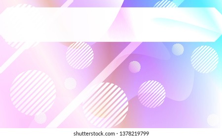 Dynamic shapes composition with Abstract Shiny Waves, Lines, Circle, Space for Text. For Template Cell Phone Backgrounds. Vector Illustration with Color Gradient