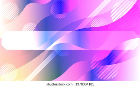 Dynamic shapes composition with Abstract Shiny Waves, Lines, Circle, Space for Text. For Template Cell Phone Backgrounds. Vector Illustration with Color Gradient